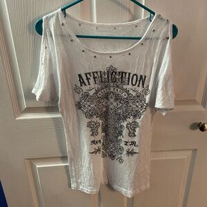 Affliction Cold Shoulder Shirt
